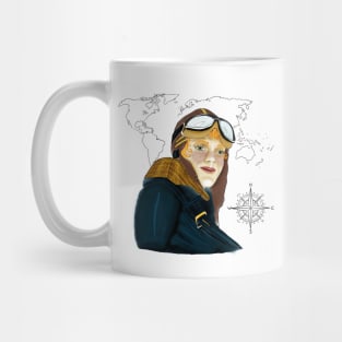 Tattoo Design Amelia Earhart Mug